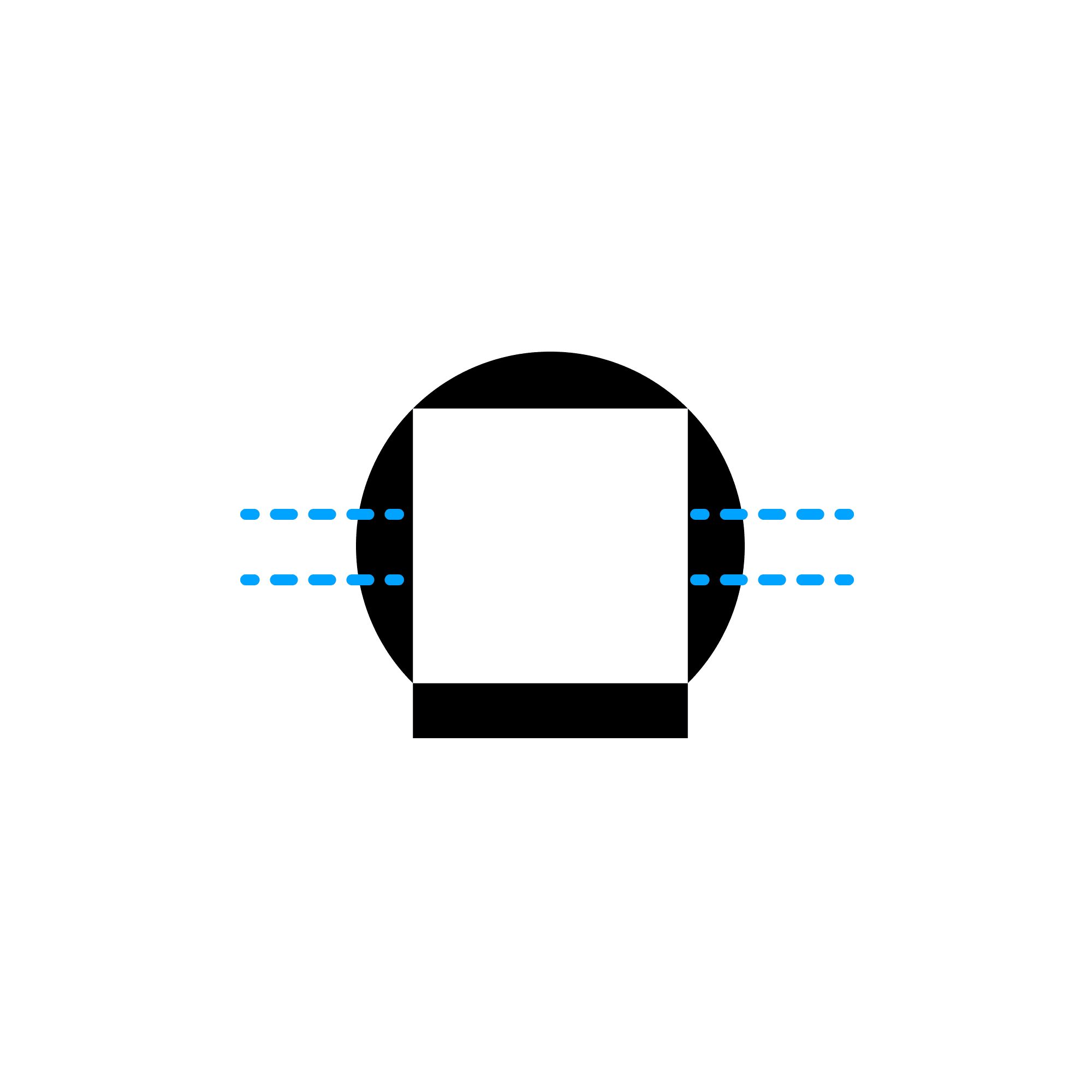 Blueprint of 'double side' helmet pattern.