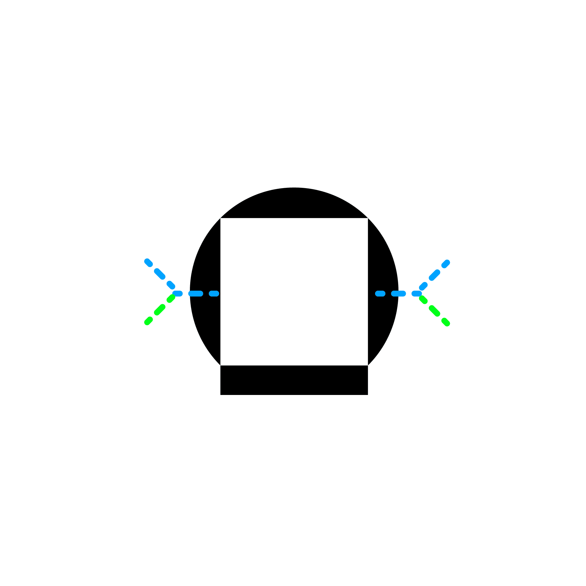 Blueprint of 'diagonal side' helmet pattern.